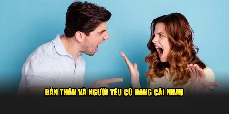 Bản thân và người yêu cũ đang cãi nhau 